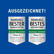 uszeichnung des Hamburger Abendblatts für Ellerbrock Hamburg als Hamburgs bester Badausstatter und bestes Küchenstudio